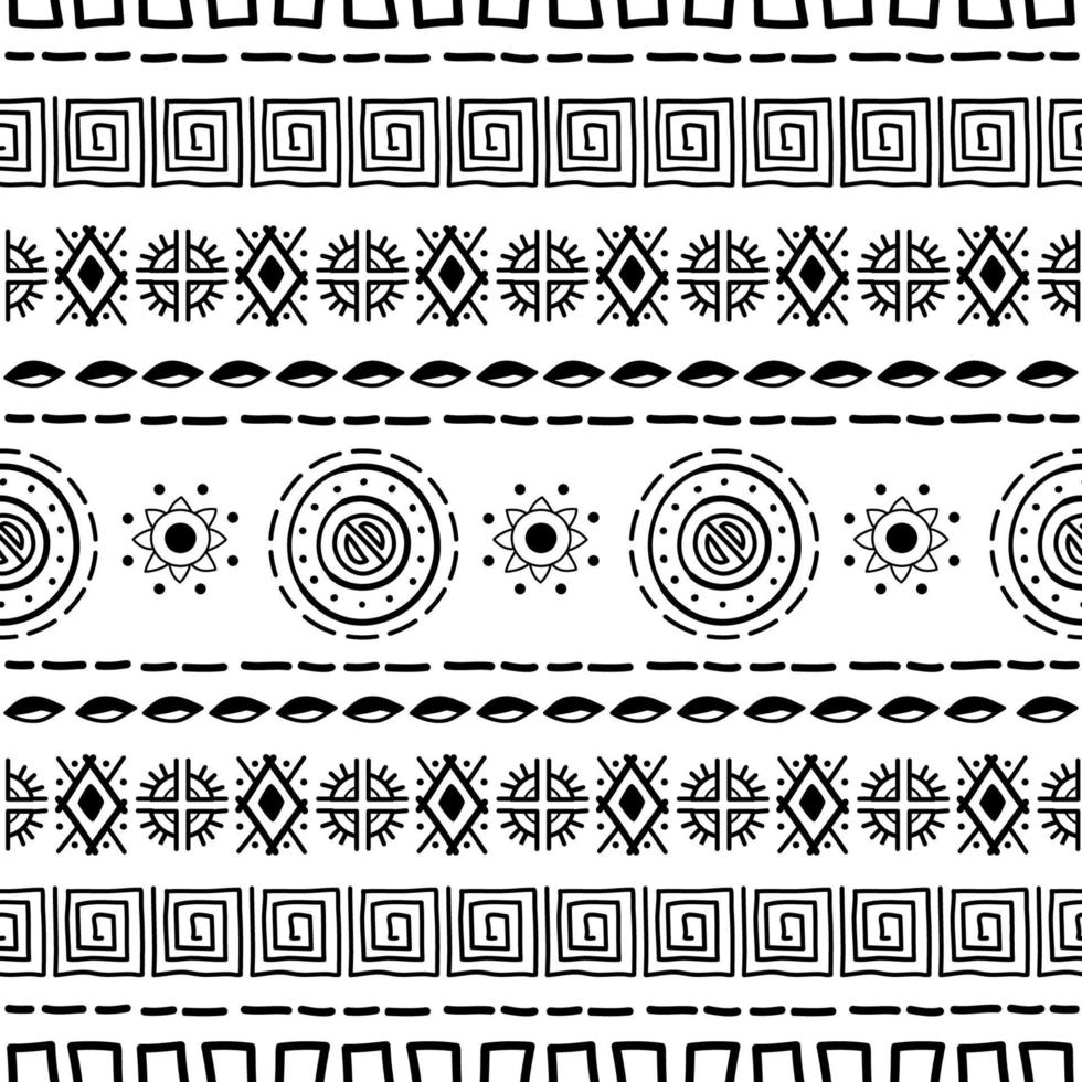 Navajo seamless pattern. Ikat background with traditional design texture vector