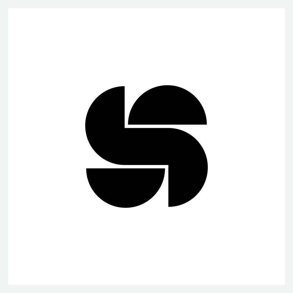 Creative letter S logo design template vector