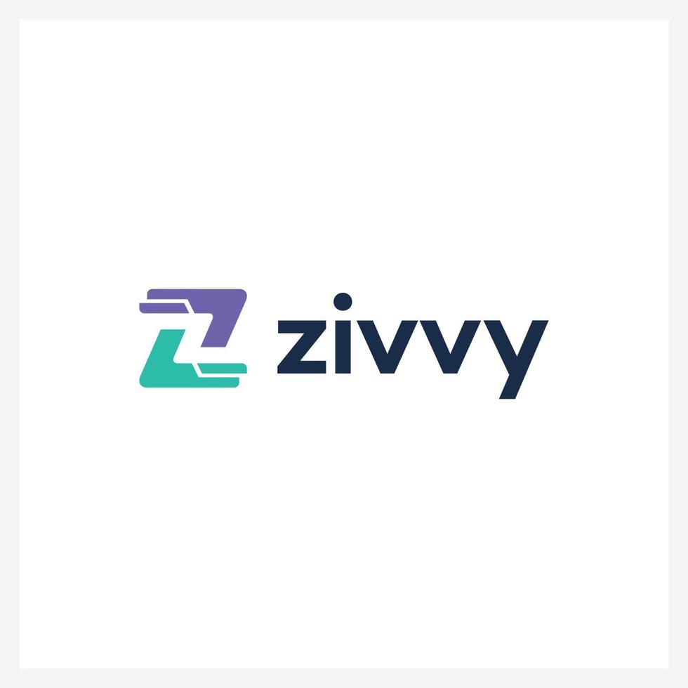letter z logo with two hands vector