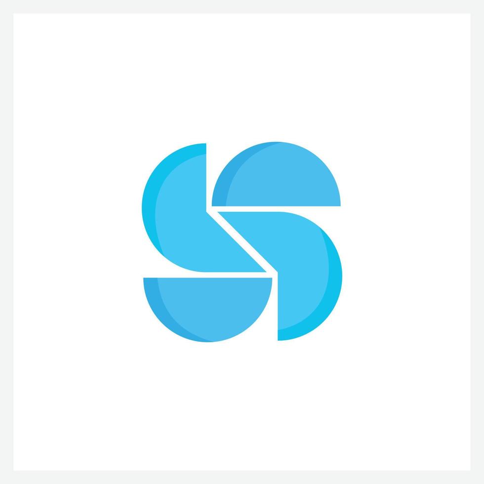 Creative letter S logo design template vector