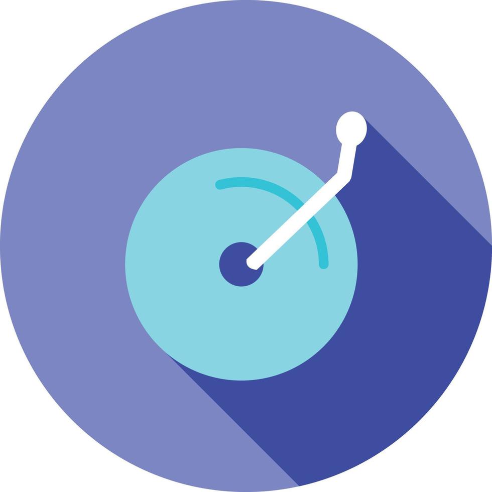Disc Player Flat Long Shadow Icon vector