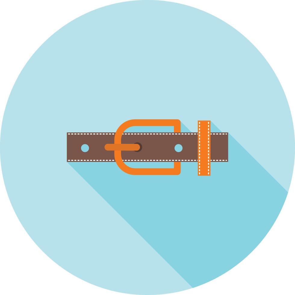 Belt Flat Long Shadow Icon vector