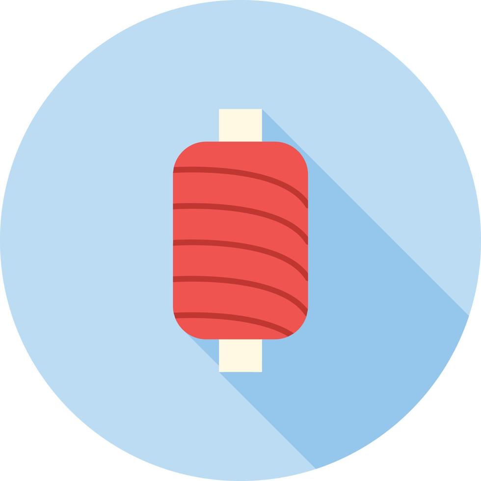 Thread Spool I Flat Long Shadow Icon vector