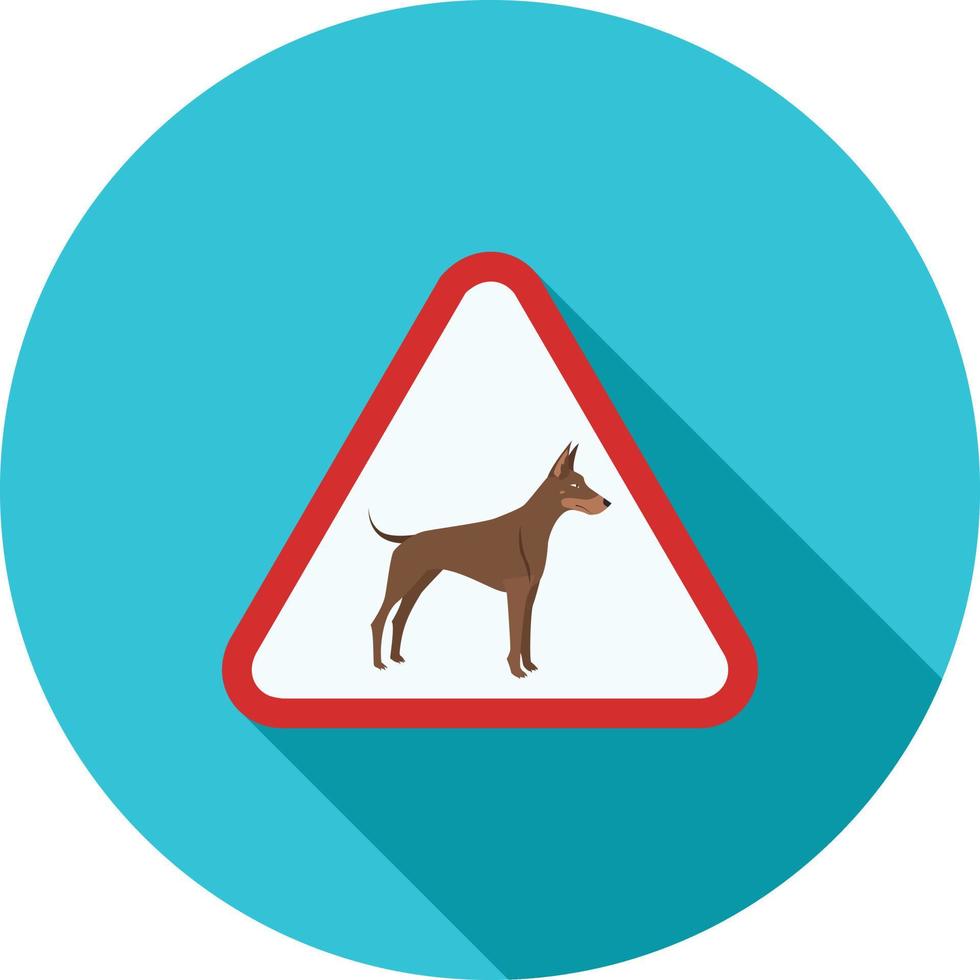 Animal sign II Flat Long Shadow Icon vector