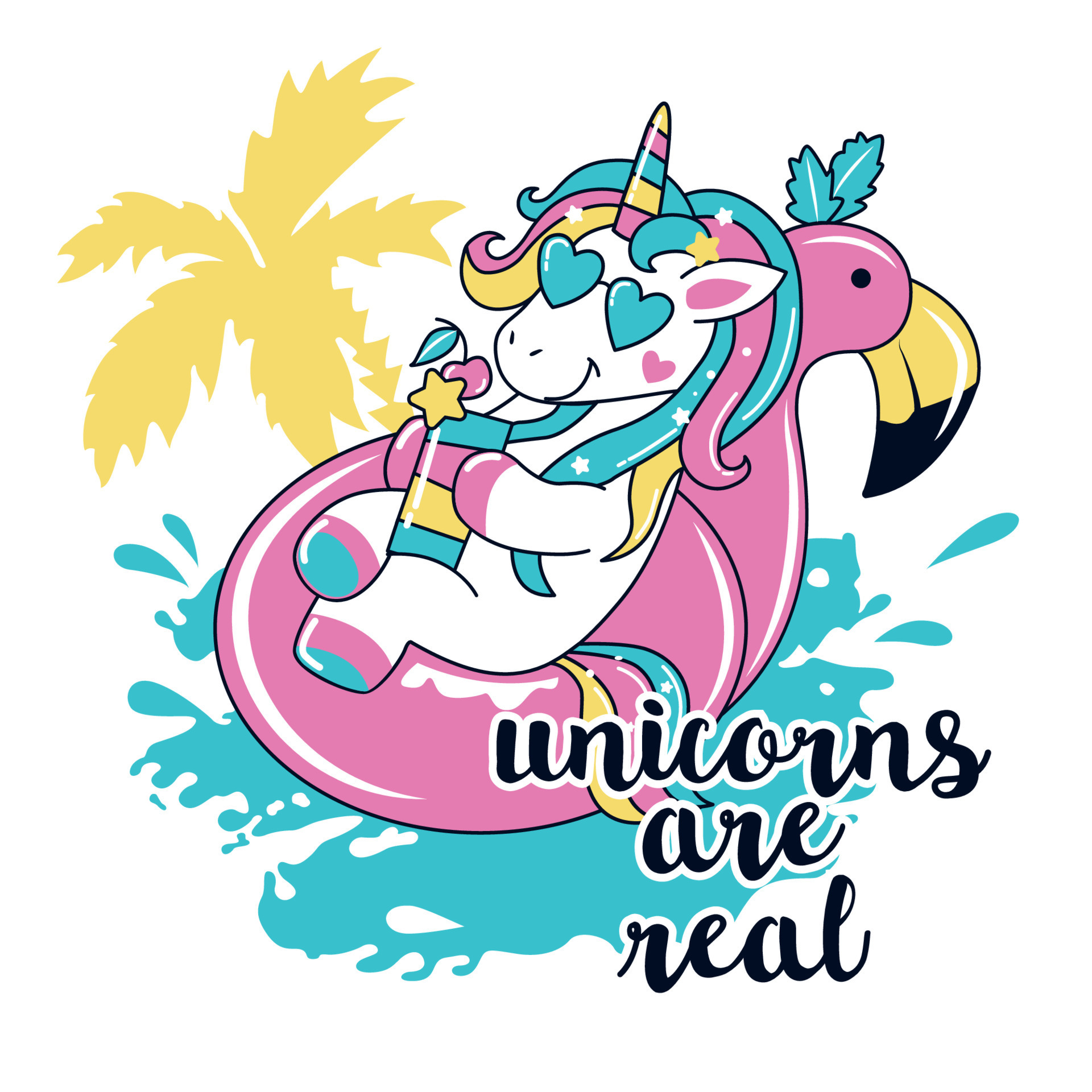 unicorns are real 11267220 Vector Art at Vecteezy
