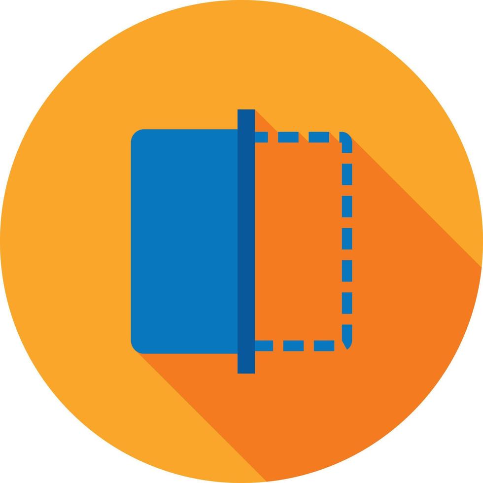 Flip Flat Long Shadow Icon vector