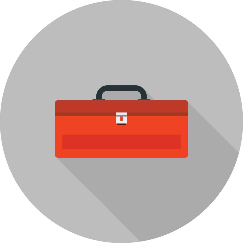 Stationery Box Flat Long Shadow Icon vector