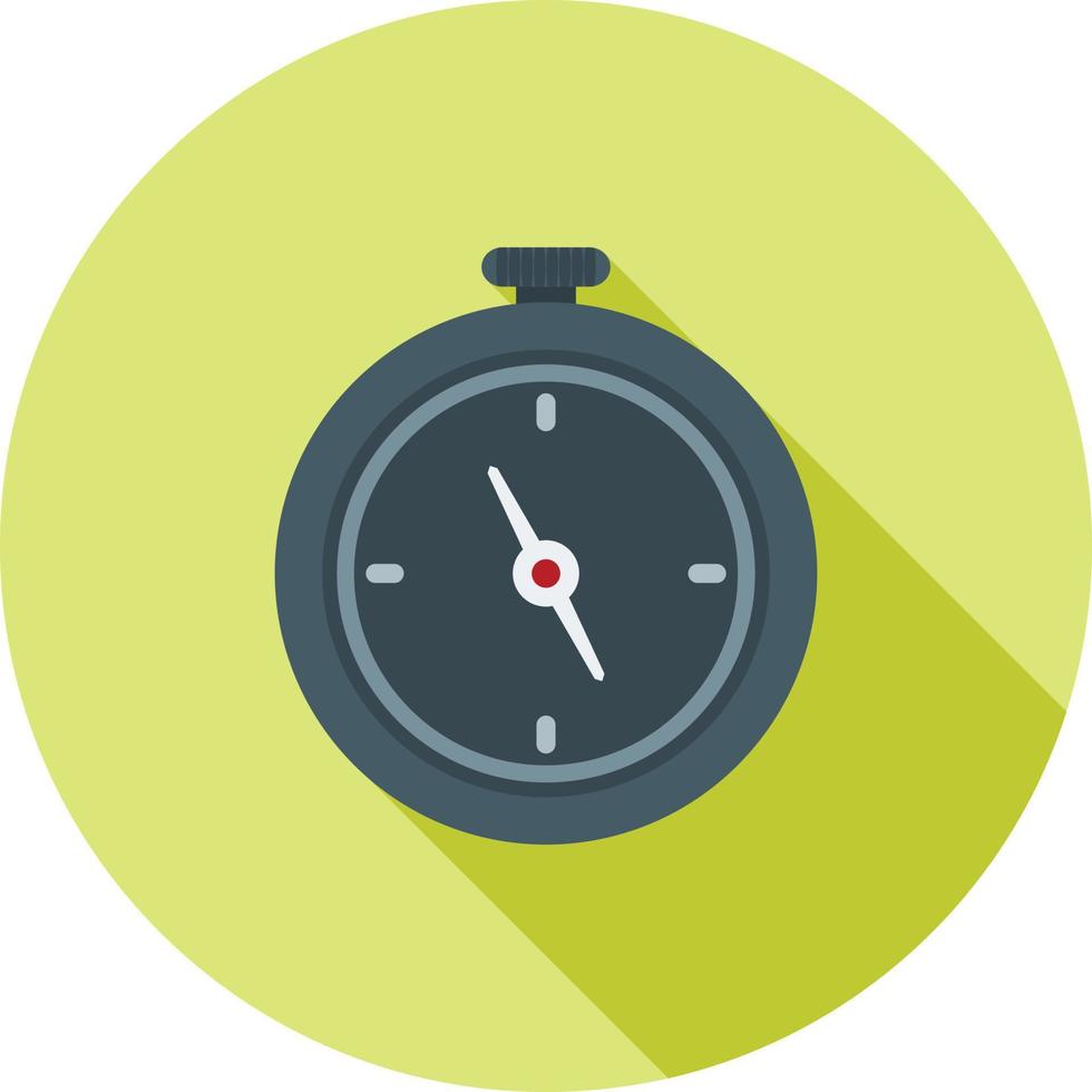 Compass Flat Long Shadow Icon vector