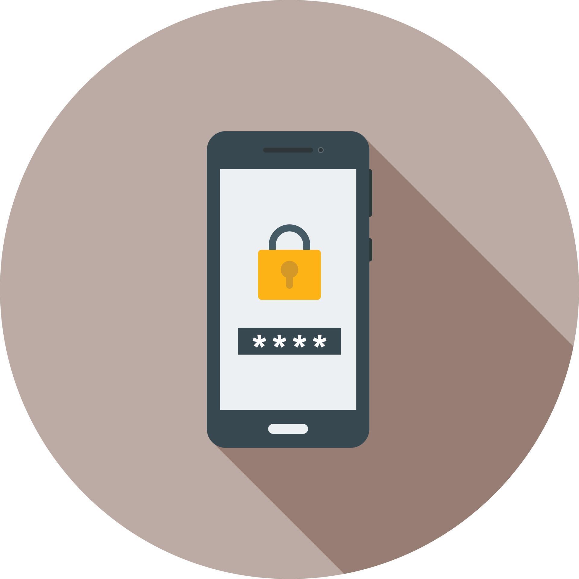 Passcode Flat Long Shadow Icon 11267709 Vector Art at Vecteezy