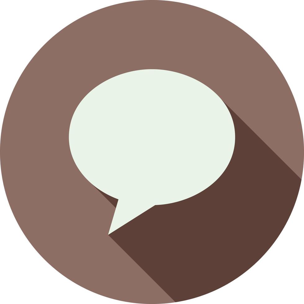 Message Flat Long Shadow Icon vector