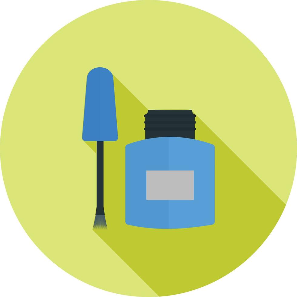 Ink Remover Flat Long Shadow Icon vector