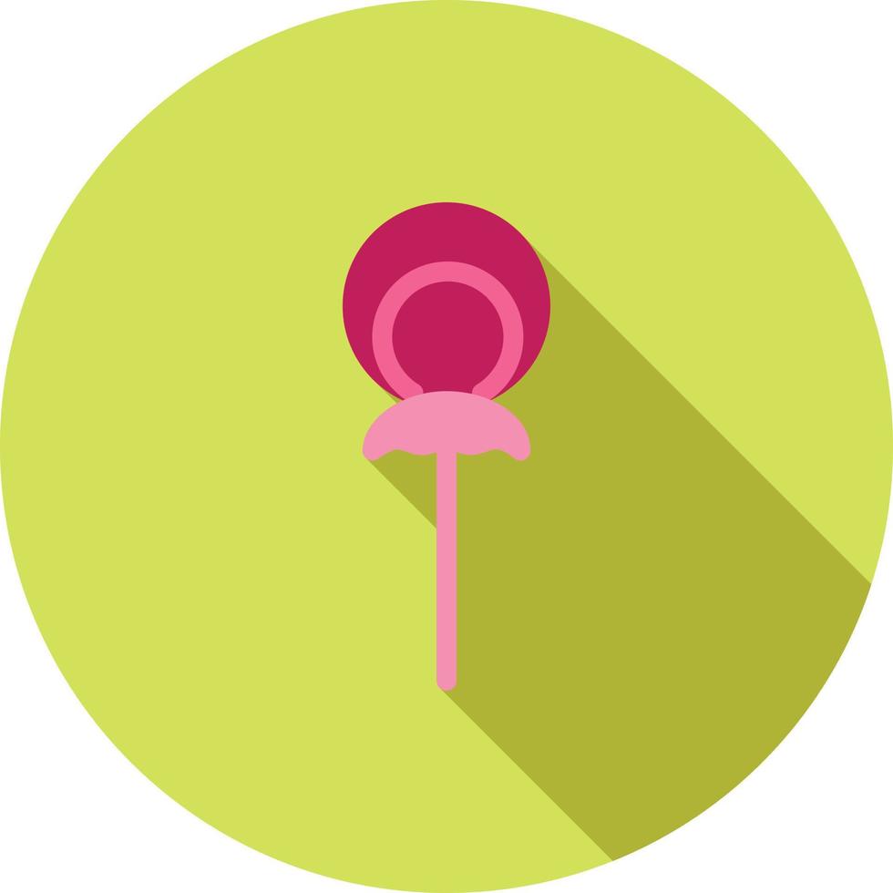 Lollipop Flat Long Shadow Icon vector