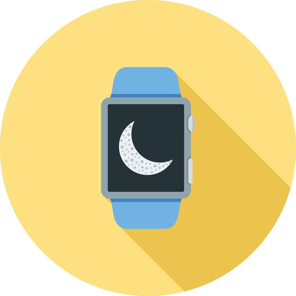 Night Display Flat Long Shadow Icon vector