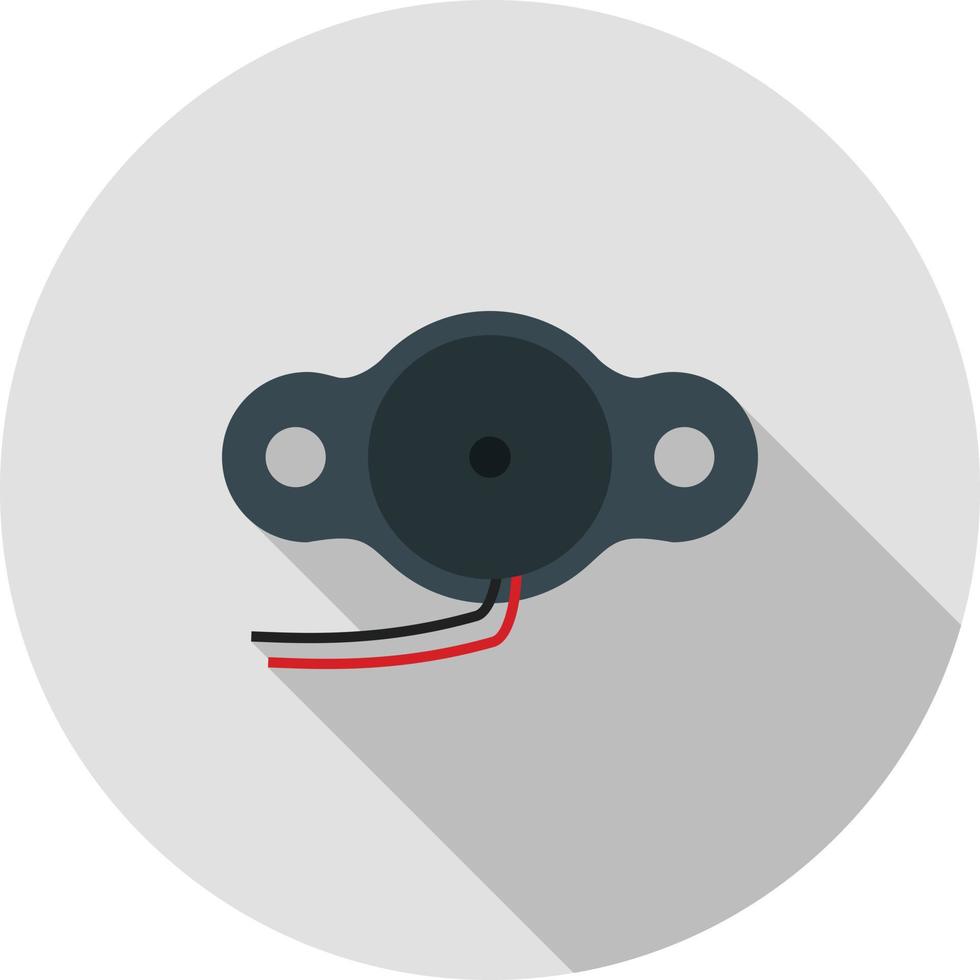 Buzzer Flat Long Shadow Icon 11269098 Vector Art at Vecteezy