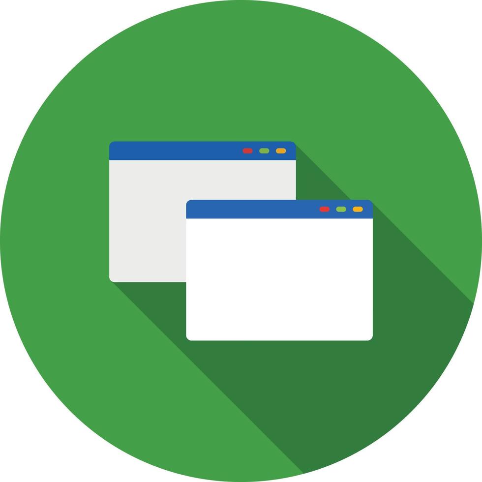 Windows Flat Long Shadow Icon vector