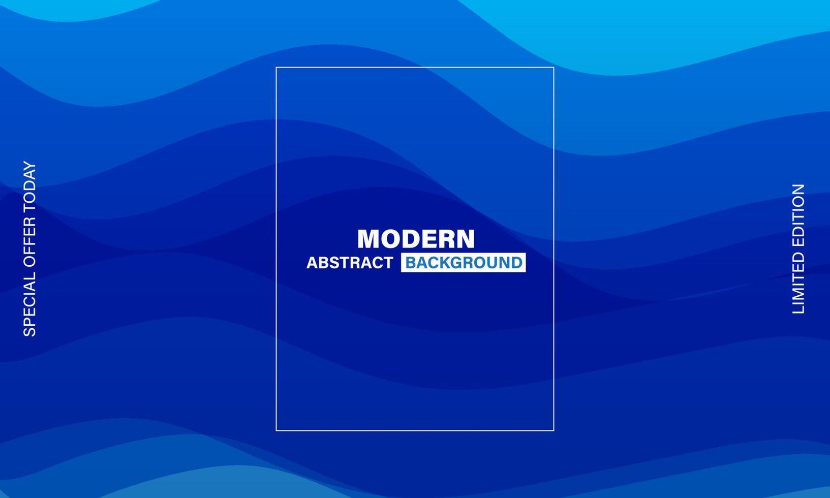 diseño de banner de fondo abstracto moderno ondulado azul vector