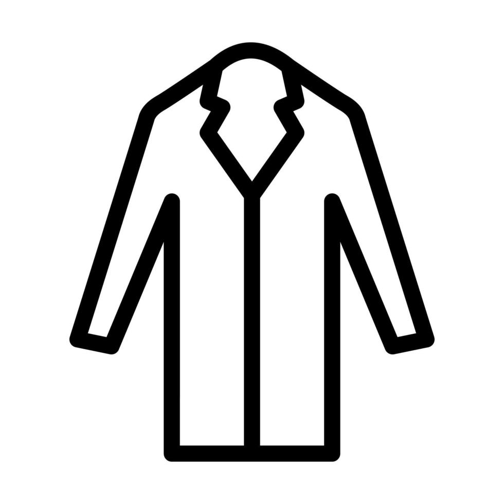 Long Coat Icon Design vector