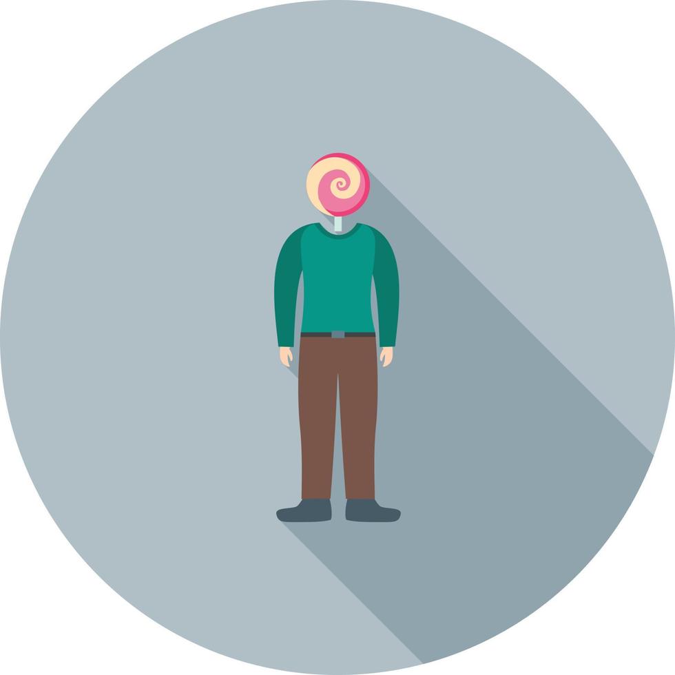 Sweet Flat Long Shadow Icon vector