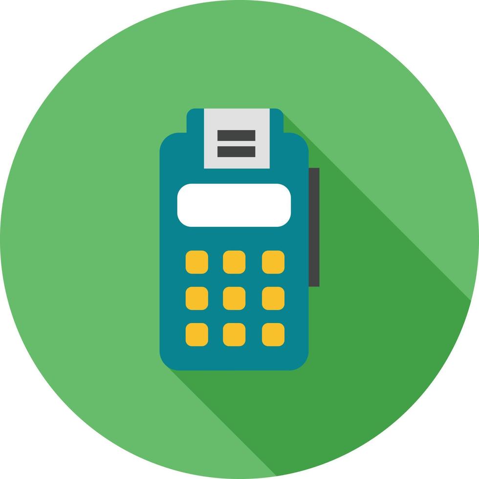 Free Utility Bill Payment Flat Long Shadow Icon vector