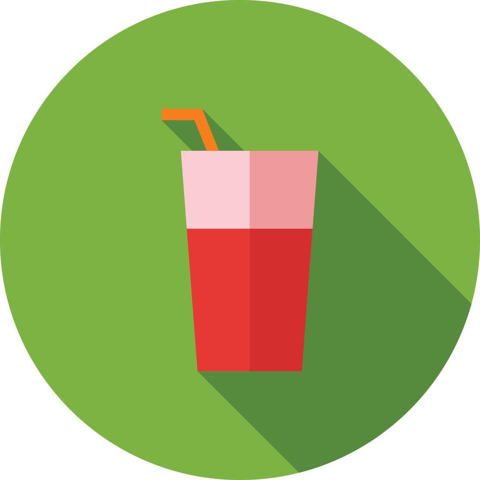 Soft drink Flat Long Shadow Icon vector