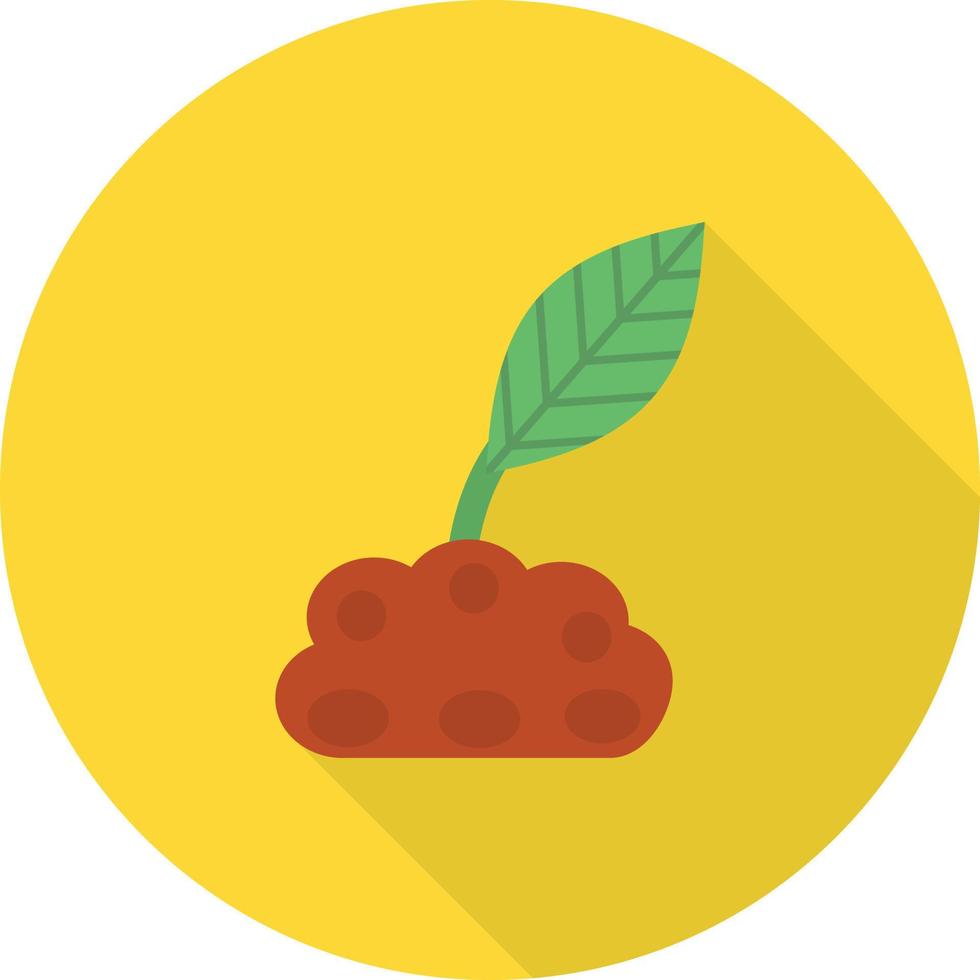 Plantation Flat Long Shadow Icon vector