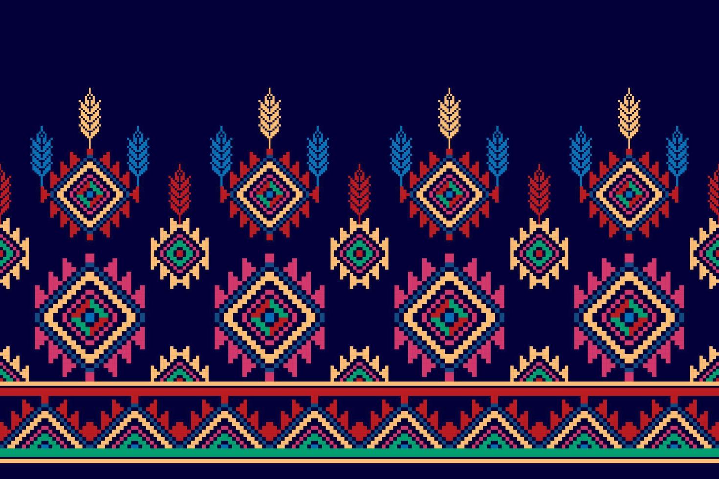 floral húngaro polaco moravo popular étnico diseño de patrones sin fisuras. alfombra de tela azteca boho mandalas decoración textil papel tapiz. vector de bordado tradicional de flor de motivo nativo tribal