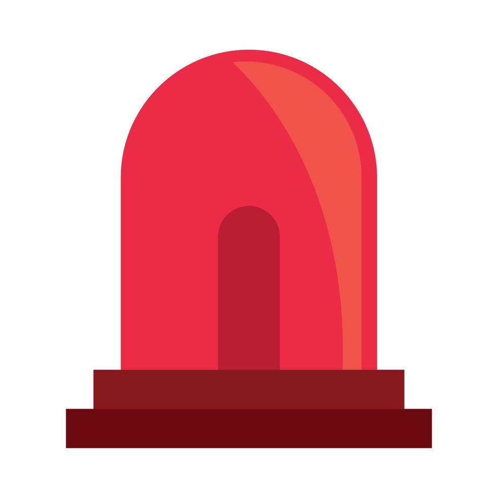 emergency light alert vector