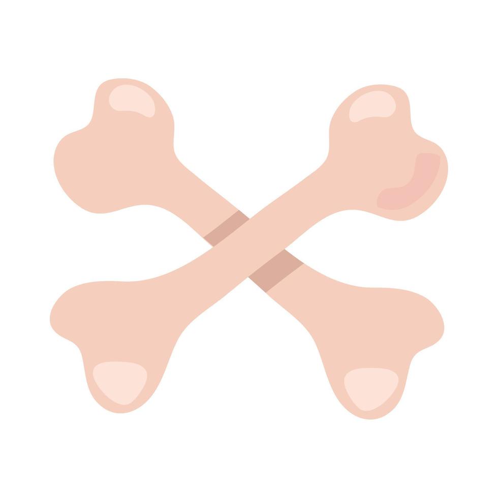 crossed bones icon vector