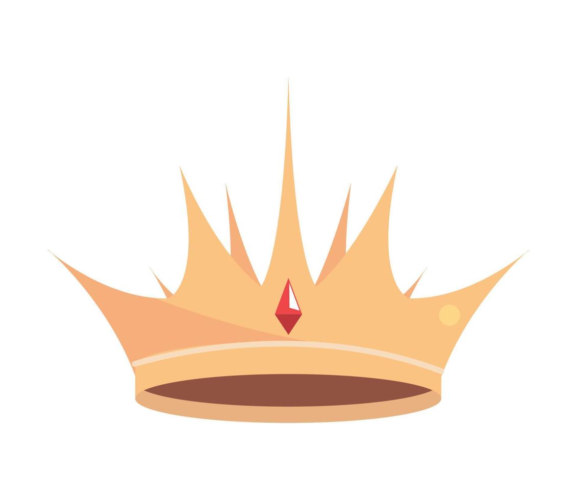 gold crown isolated vector