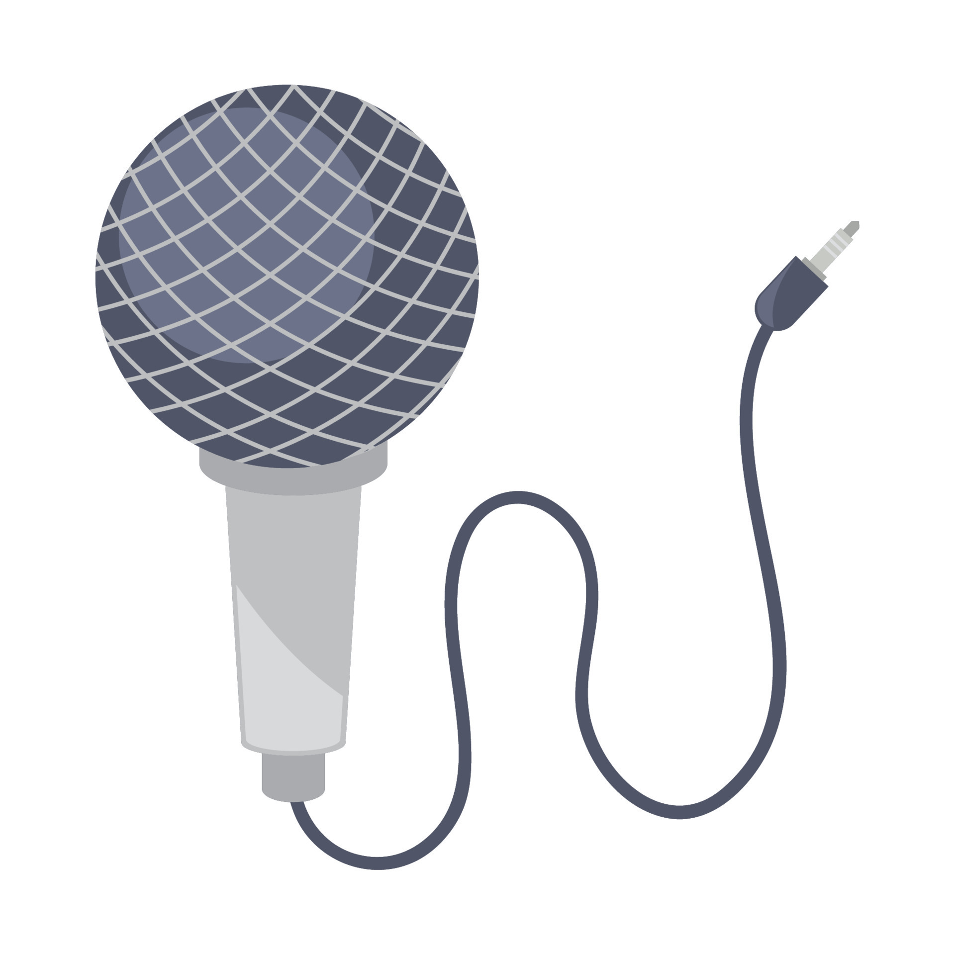 icono de micrófono y cable 11271221 Vector en Vecteezy