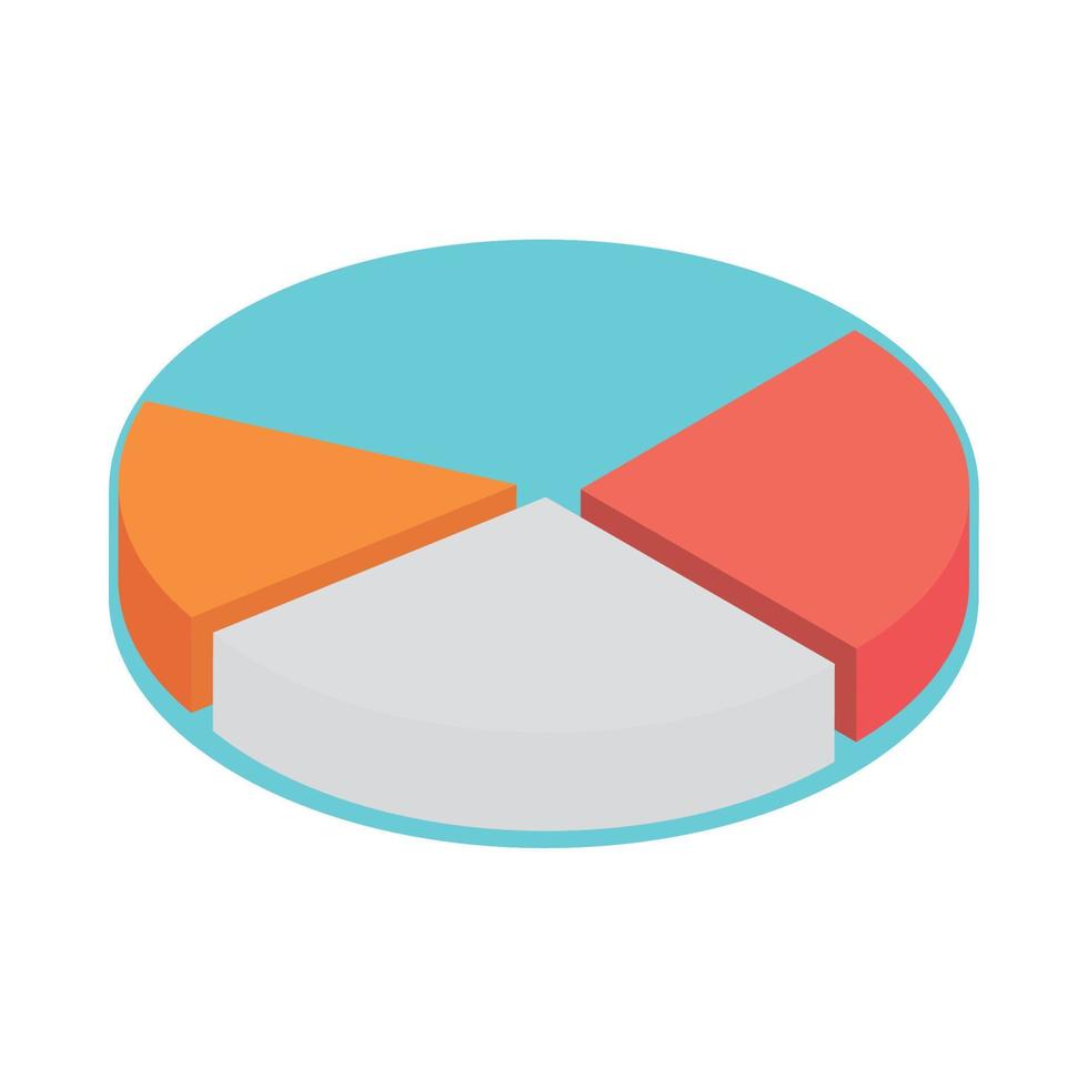 financial chart pie vector