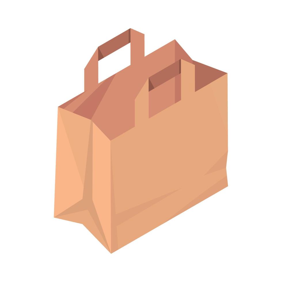 eco paper bag vector