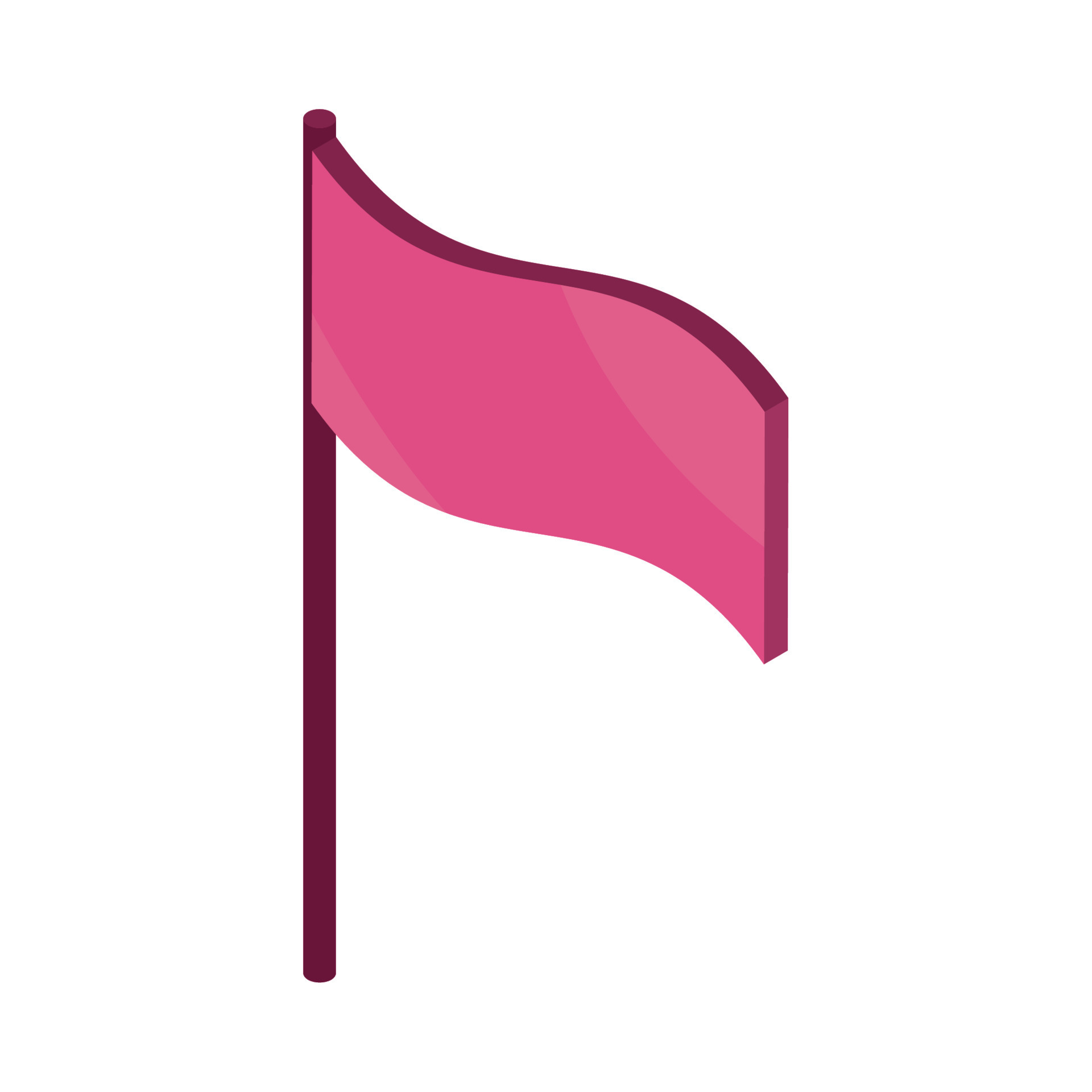 red flag isometric 11271265 Vector Art at Vecteezy