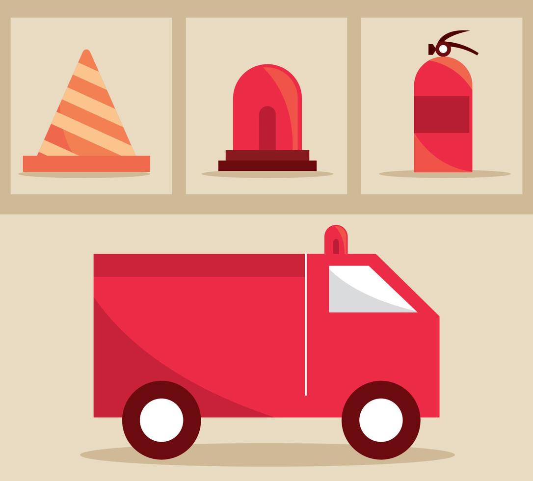 emergency icon collection vector