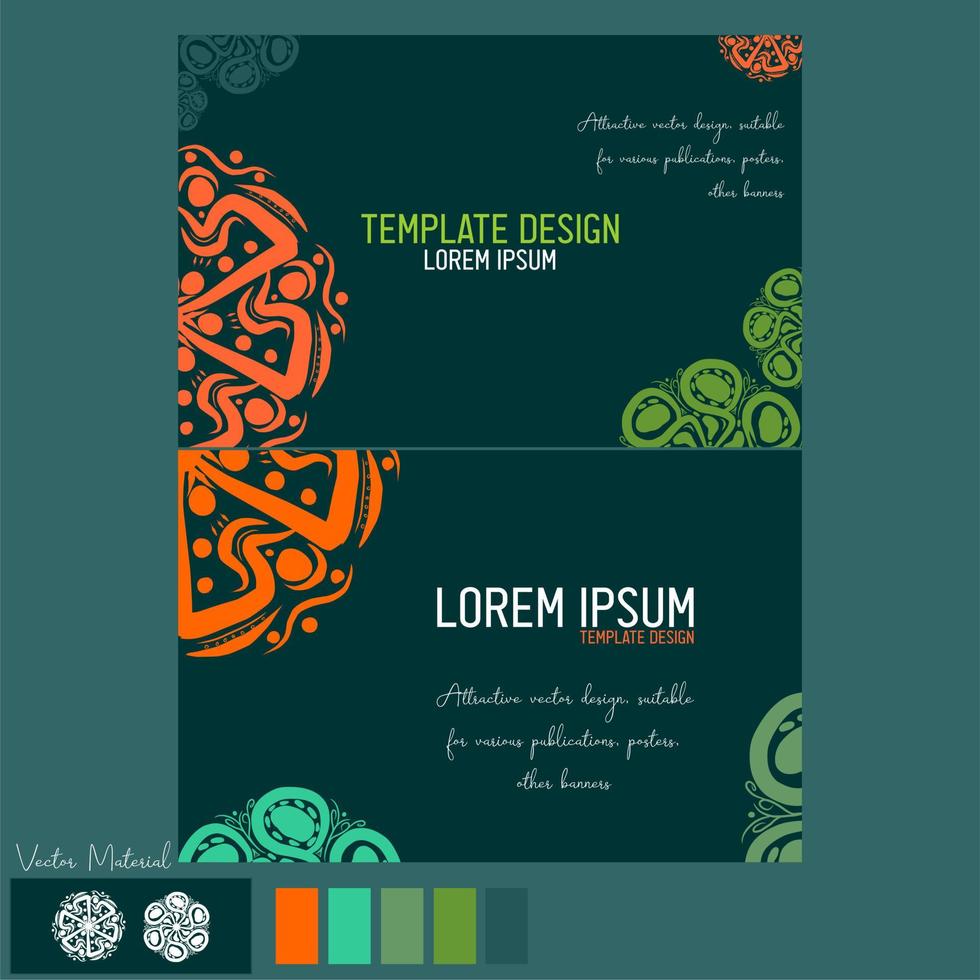 INTERESTING COLORS AND STYLE COMBINATION VECTOR TEMPLATES. SUITABLE FOR GREETING CARDS