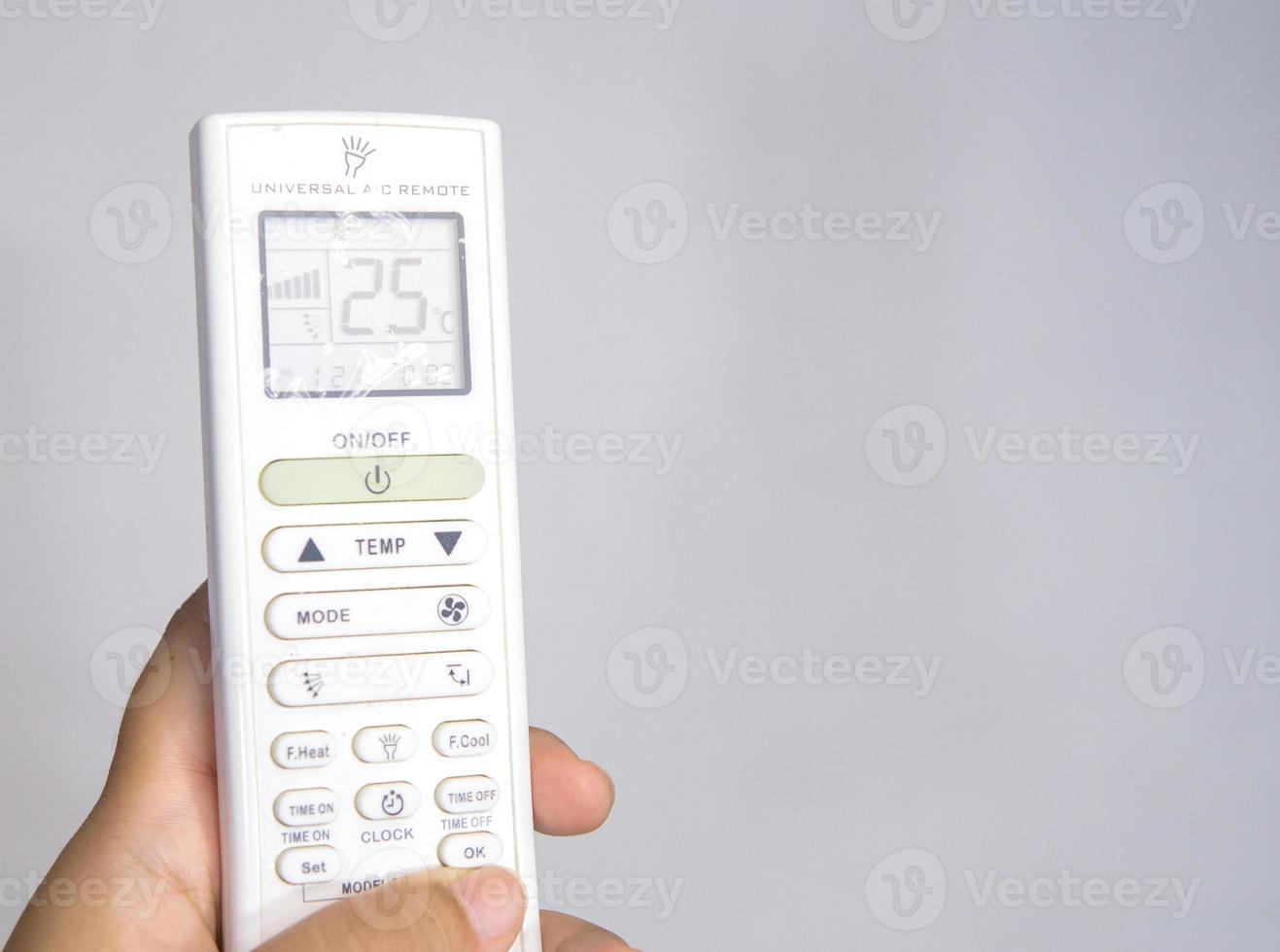 Remote control to activate the air conditioning system in the house. 11272334 Stock Photo at