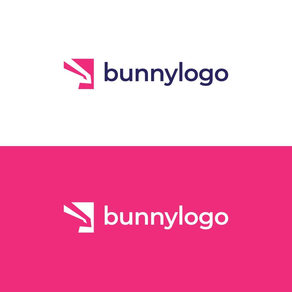 Bunny logo design concept vector