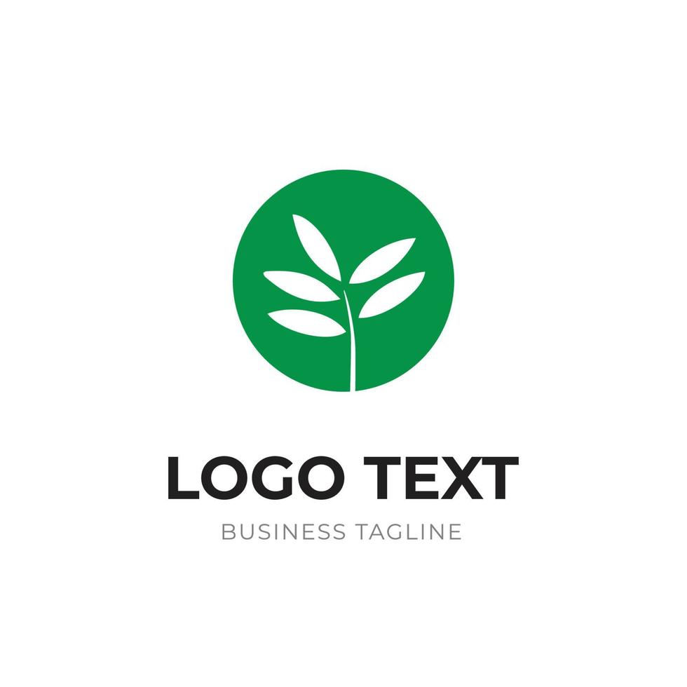 Leaf abstract logo design template vector