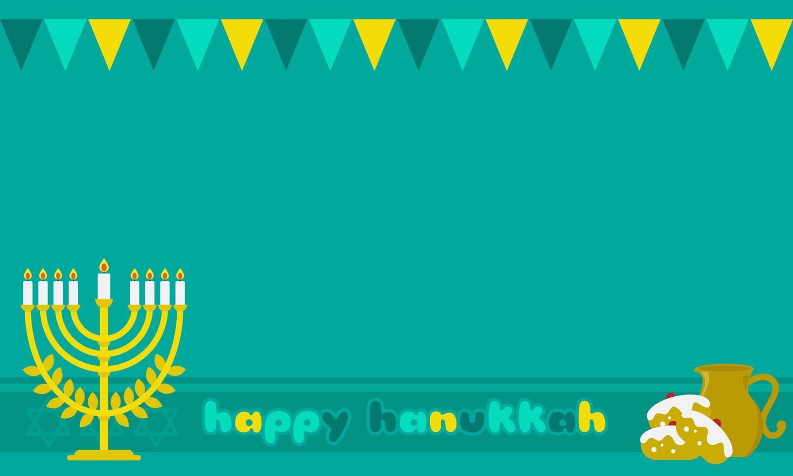 Happy Hanukkah Background with Copy Space Area. Suitable for Hanukkah Events vector