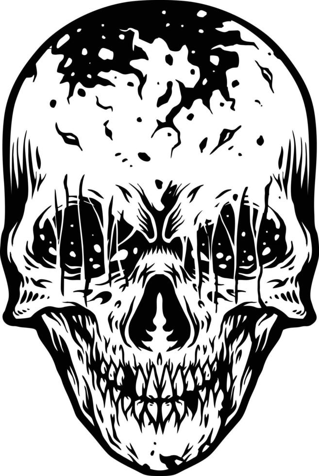 Monster Scary Zombie Outline Vector illustrations for your work Logo,  mascot merchandise t-shirt, stickers and Label designs, poster, greeting  cards advertising business company or brands. 11274158 Vector Art at  Vecteezy