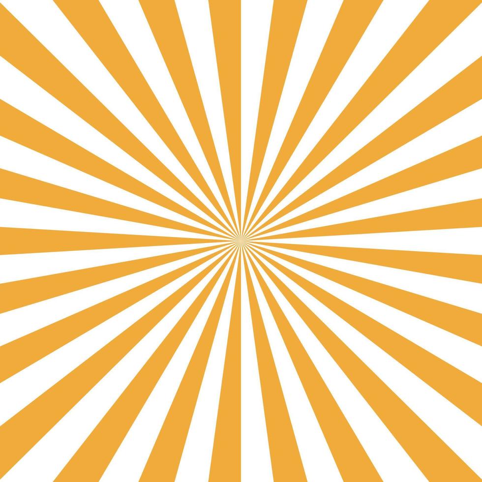 fondo de ráfaga de color blanco amarillo. fondo de rayos en estilo retro. vector. vector