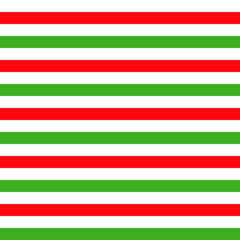Red white green stripes seamless pattern. Christmas background. Vector illustration.