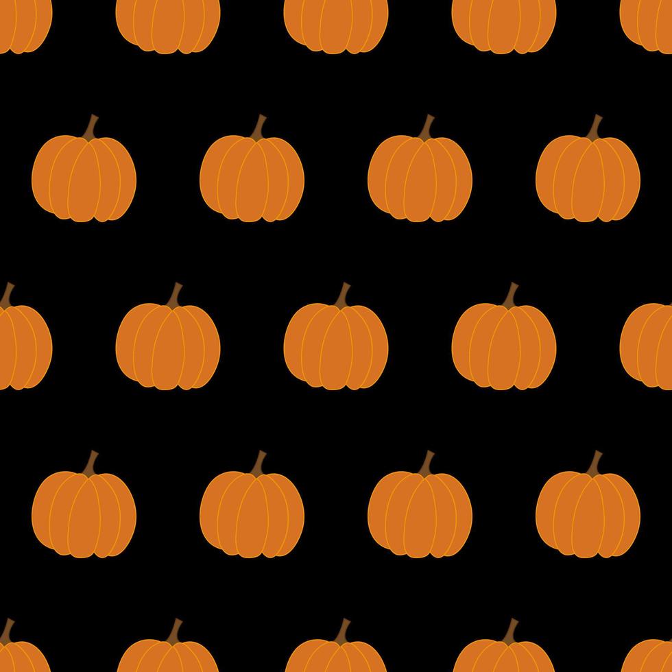 Seamless pattern with pumpkins. Halloween background. Vector illustration.