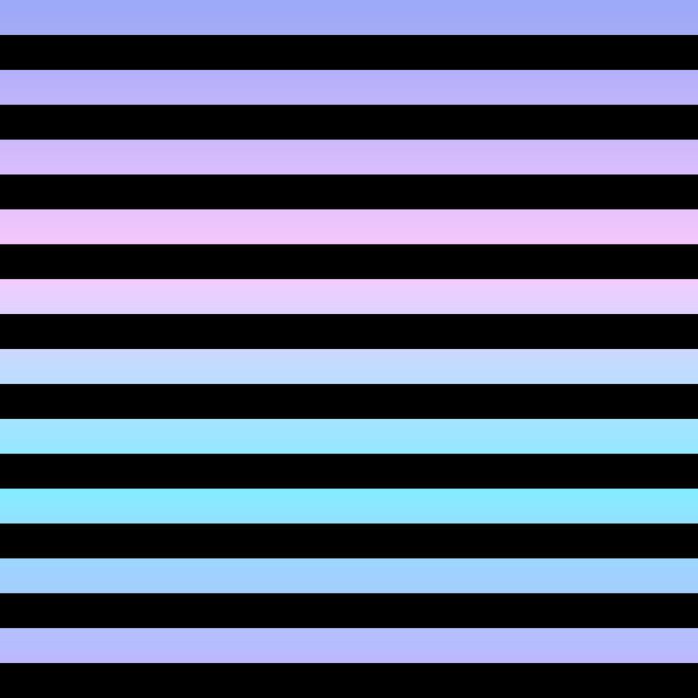 Black rainbow gradient stripes seamless pattern. Vector illustration.