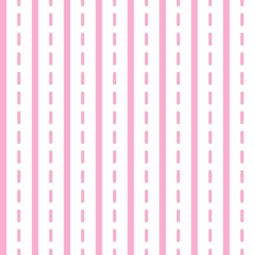 Pink white stripes seamless pattern. Vector illustration.