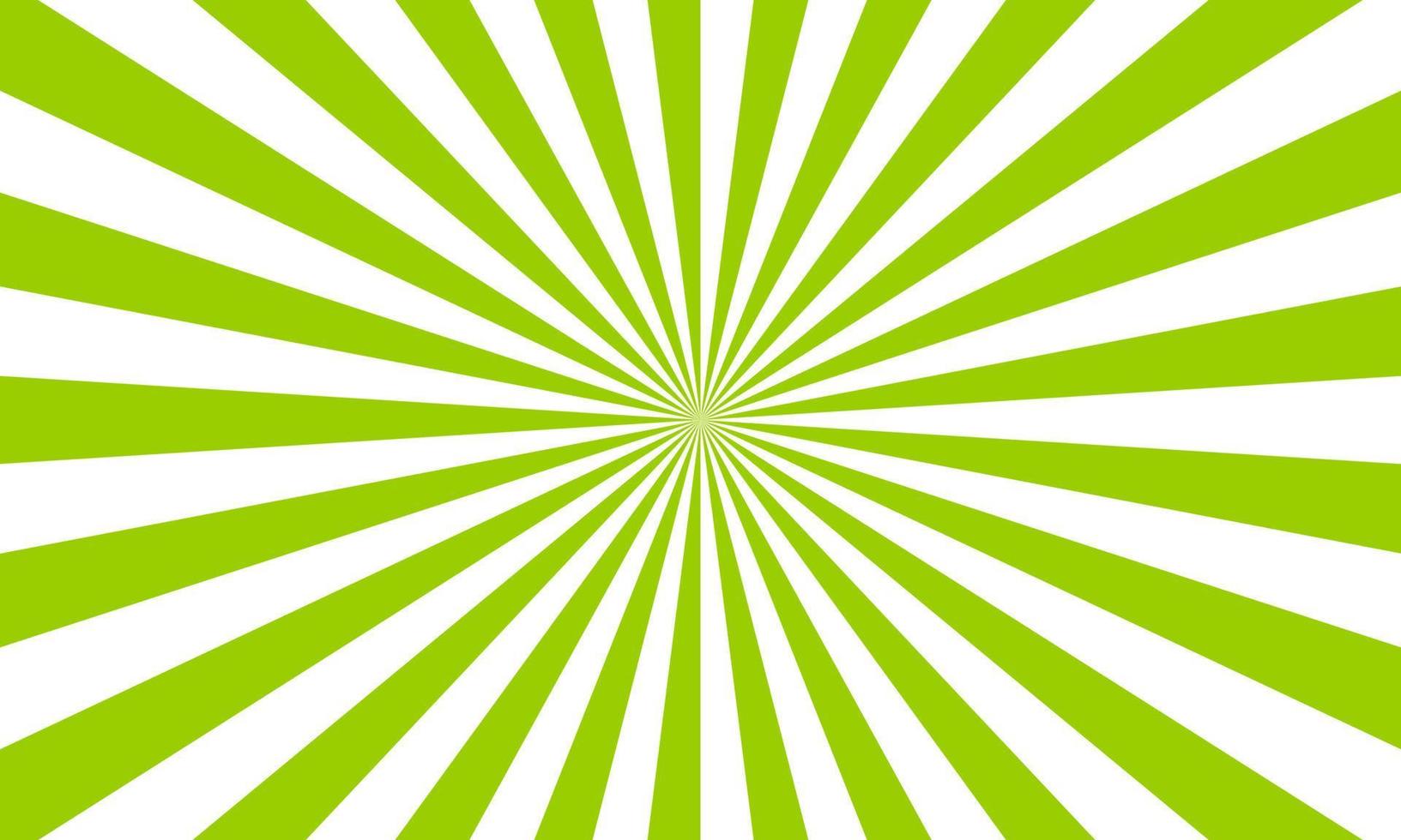 Green white color burst background. Rays background in retro style. Vector. vector