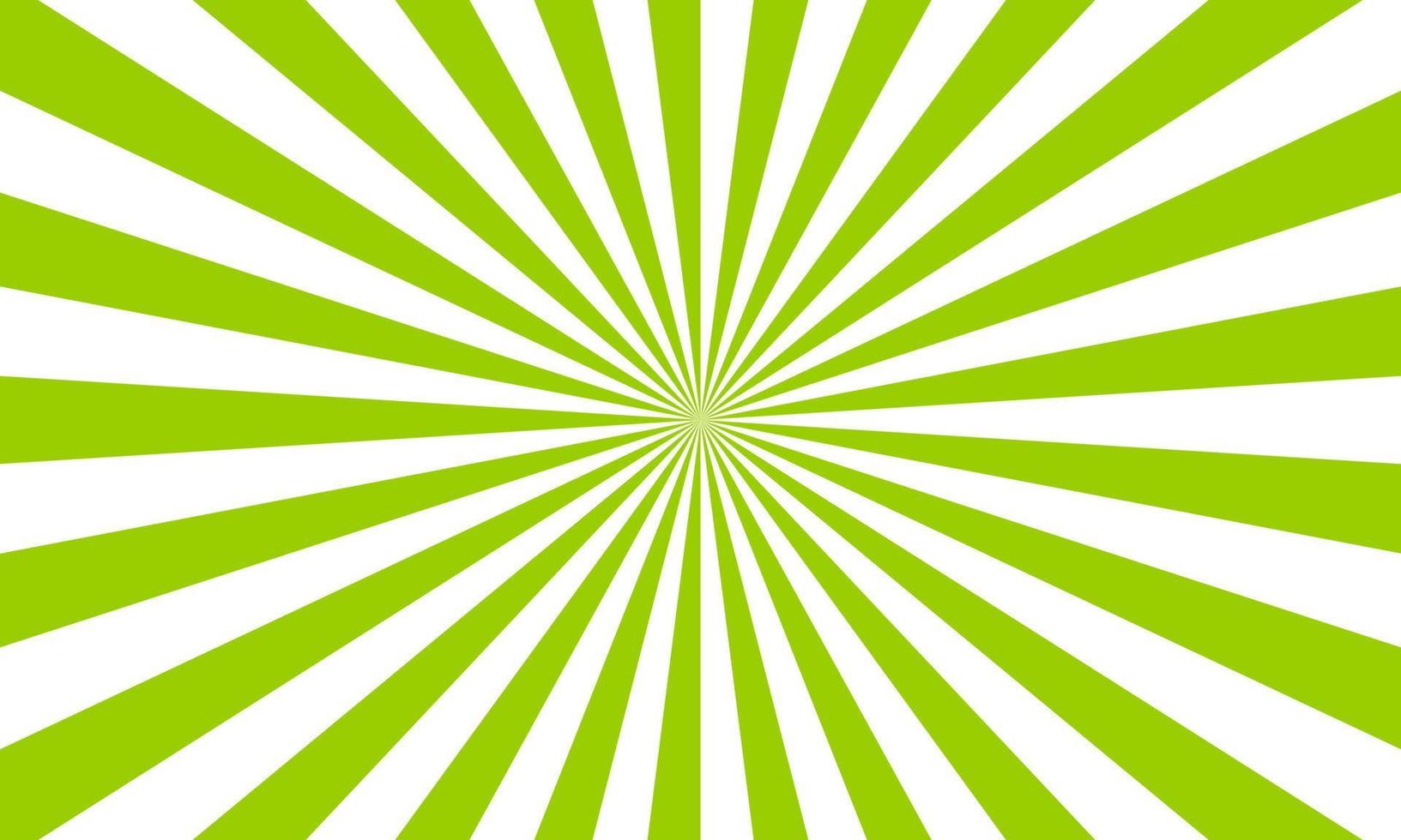 Green white color burst background. Rays background in retro style. Vector. vector