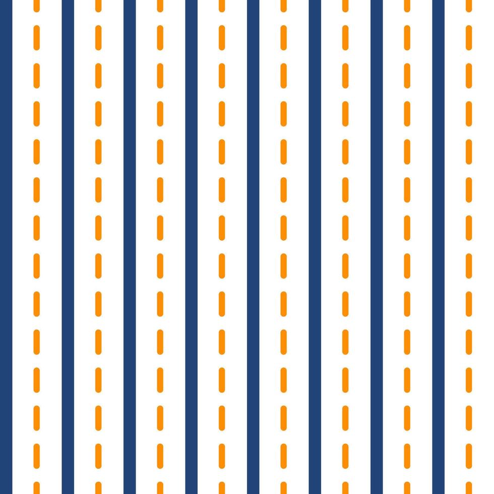 Blue orange stripes seamless pattern. Vector illustration.