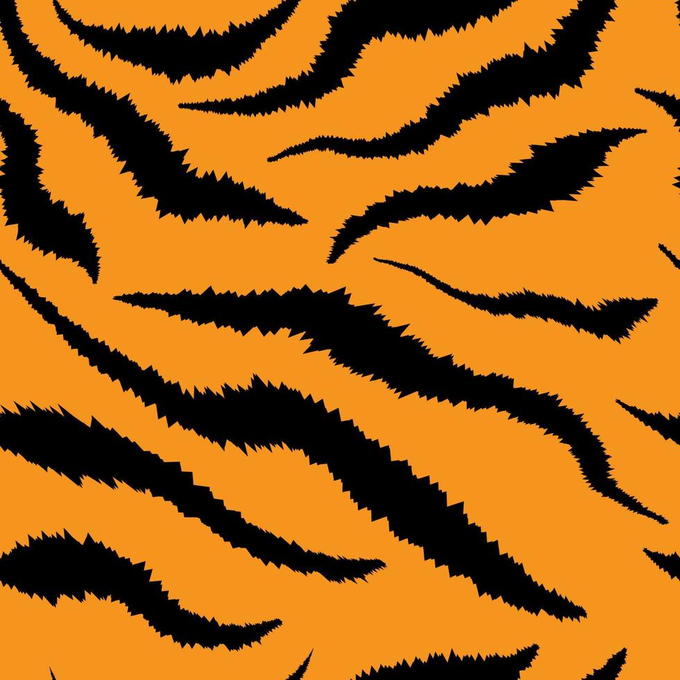 patrón sin costuras con estampado de tigre. ilustración vectorial vector