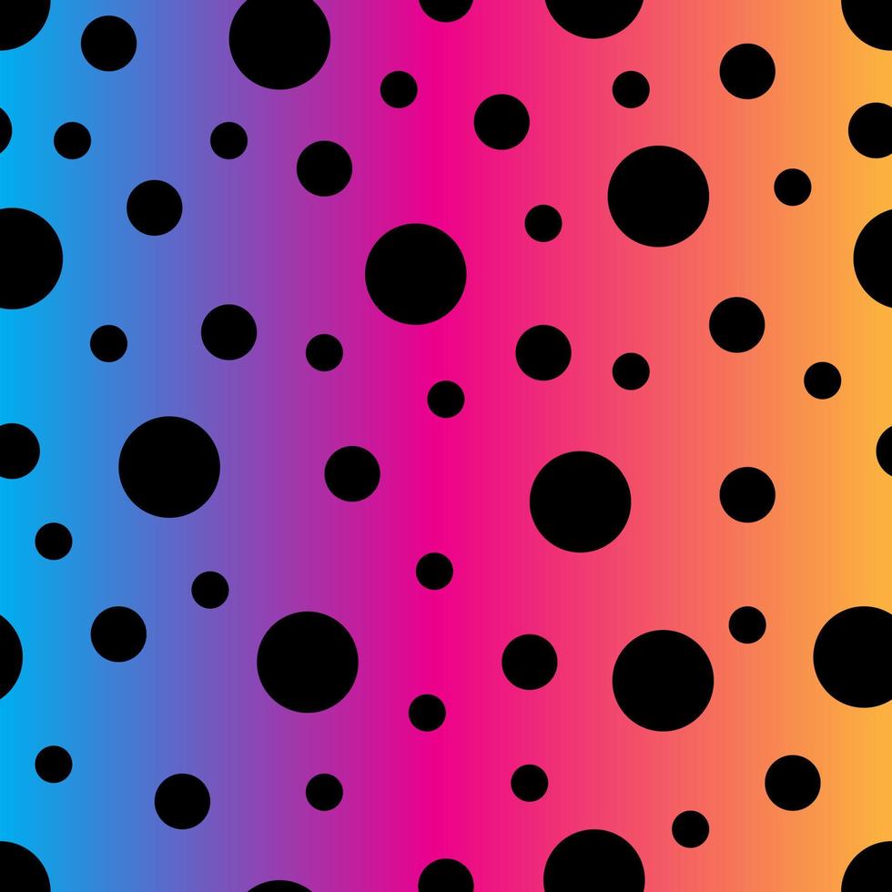 Gradient background with black dots . Vector illustration.